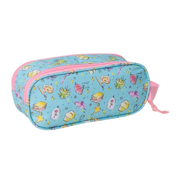 Dobbelt carry-all Frozen Pink Himmelblå 21 x 8 x 6 cm 3D