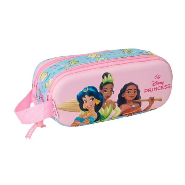 Dobbelt carry-all Frozen Pink Himmelblå 21 x 8 x 6 cm 3D