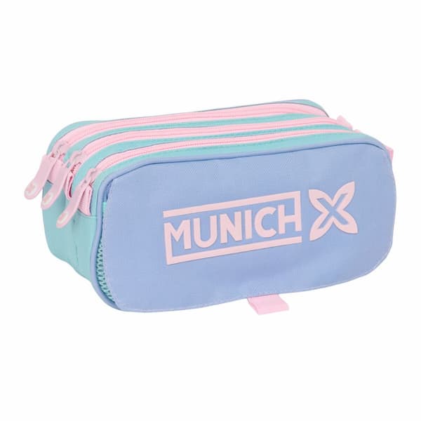 Vadsæk Munich Mellow Blå Pink Himmelblå 21,5 x 10 x 8 cm