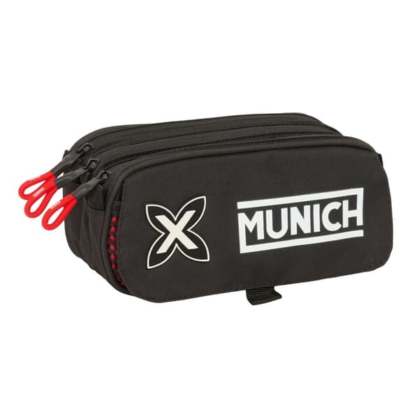 Tredubbel Carry-all Munich Vulcan Svart 21,5 x 10 x 8 cm