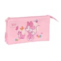 Miniatyrbillede 1 af 3: Tredobbelt bæretaske Minnie Mouse Baby Pink 22 x 12 x 3 cm
