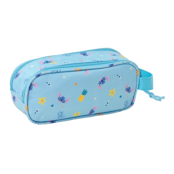 Dobbelbag Lilo & Stitch Lyse Blå 21 x 8 x 6 cm 3D