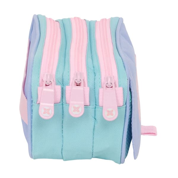 Trippelbag Munich Mellow Blå Rosa Himmelblå 21,5 x 10 x 8 cm