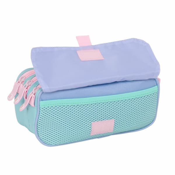 Trippelbag Munich Mellow Blå Rosa Himmelblå 21,5 x 10 x 8 cm