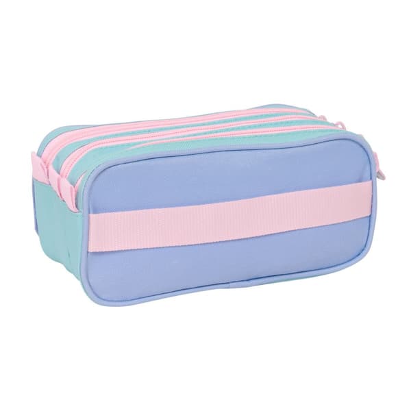 Trippelbag Munich Mellow Blå Rosa Himmelblå 21,5 x 10 x 8 cm