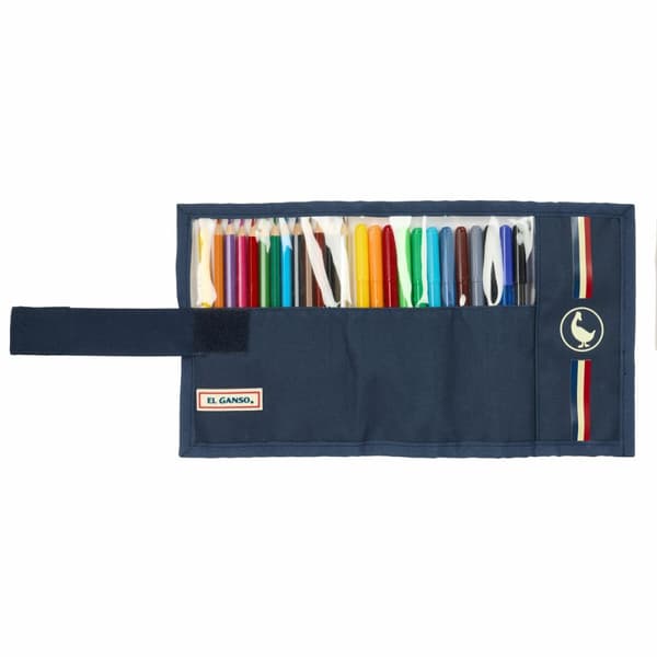 Penalhus El Ganso Eclipse Marineblå 7 x 20 x 7 cm 27 Dele