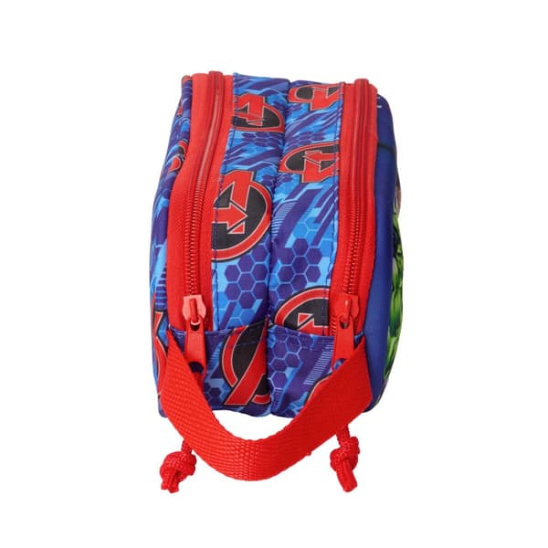 Dobbelt carry-all The Avengers Rød Mørkeblå 21 x 8 x 6 cm 3D