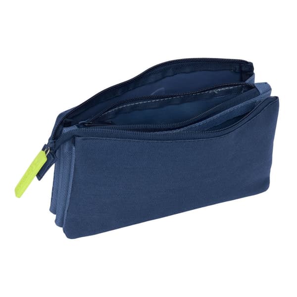 Tredobbelt bæretaske Munich Blue indigo Blå 22 x 12 x 3 cm