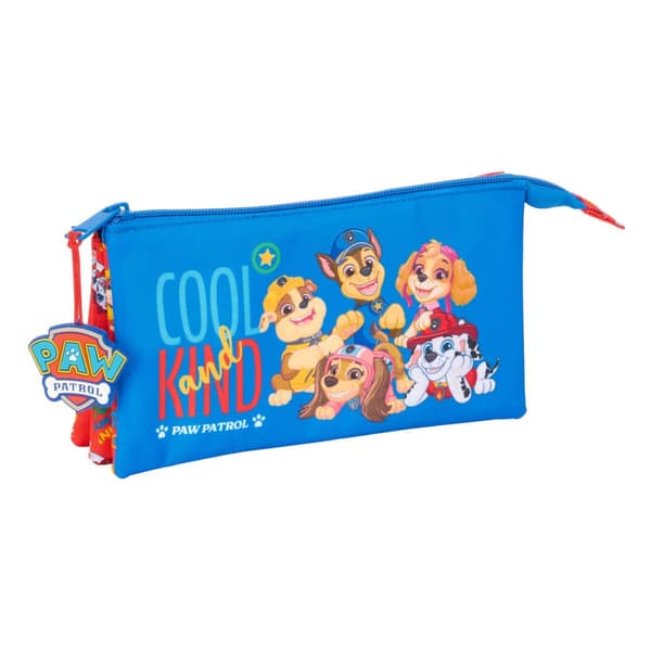 Tredobbelt bæretaske The Paw Patrol Cool Blå Rød 22 x 12 x 3 cm
