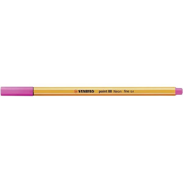 STABILO etui Zebrui med 20 Fineliner med fin spets point 88 neon - 8820-022