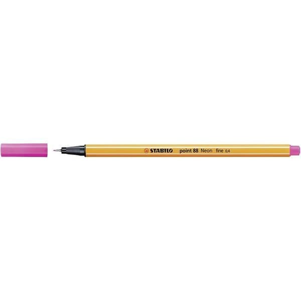 STABILO etui Zebrui med 20 Fineliner med fin spets point 88 neon - 8820-022