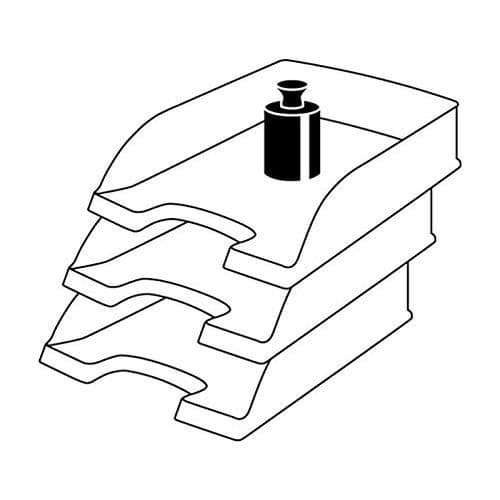 Leitz Brevfack A4 polystyren Ljus mörkblå Paket om 5 - 52270230