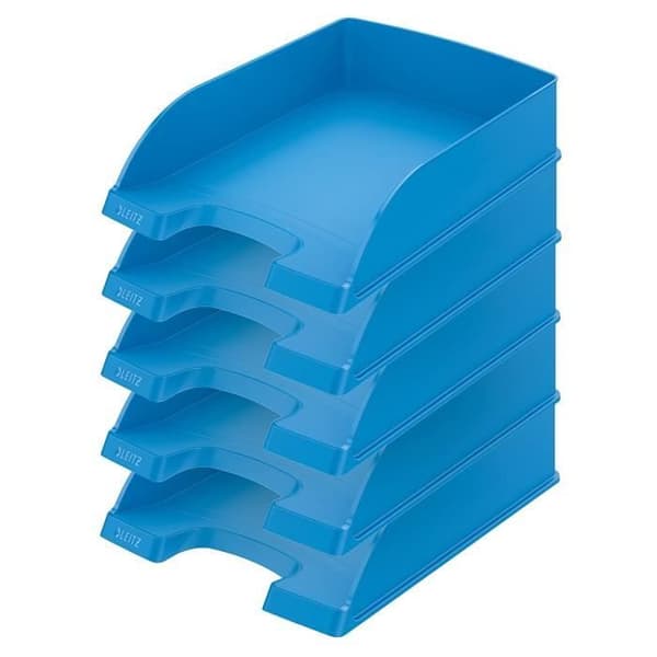 Leitz Brevfack A4 polystyren Ljus mörkblå Paket om 5 - 52270230
