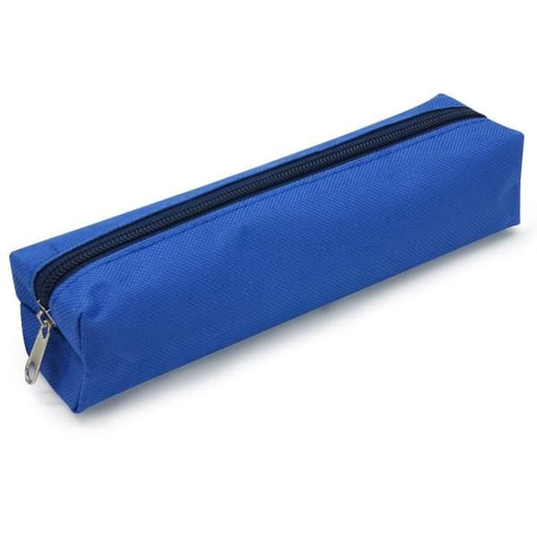 Pennfodral - WAYTEX - 931273B - Mjuk textil - Dragkedja - Vanlig blå