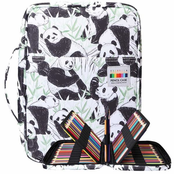Etui för penna Bomkee - BMKBD-220-UK-Vit Panda