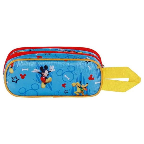 Trousse Dubbel 3D - Disney Mikey Mus Pal - Blå - One Size