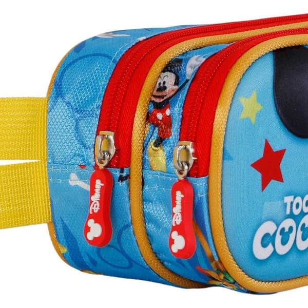 Trousse Dubbel 3D - Disney Mikey Mus Pal - Blå - One Size