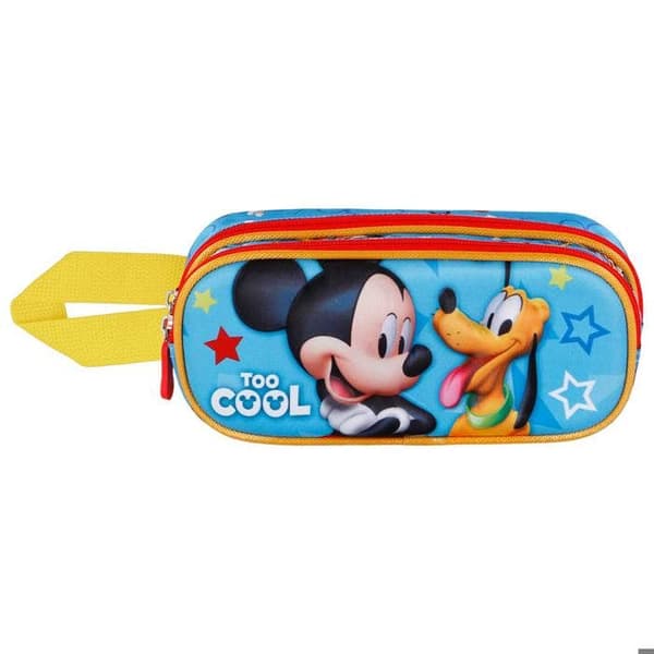 Trousse Dubbel 3D - Disney Mikey Mus Pal - Blå - One Size