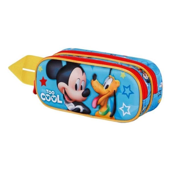 Trousse - KARACTERMANIA - Mickey Mouse Pal - Blå - Dubbla fack - Zippad