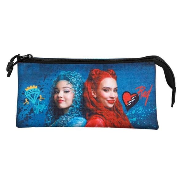 Pennfodral - Disney - Descendants Wickedly - Flerfärgad - One Size - Dragkedja