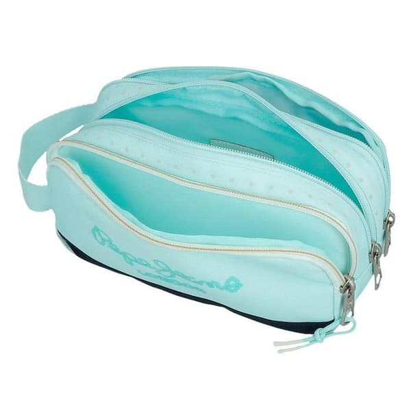 Pepe jeans - 6864721 - Dalma Trousse triple blå 22 x 10 x 9 cm Polyester av Joumma Bags, blå, 22x10x9 cm, Trousse triple