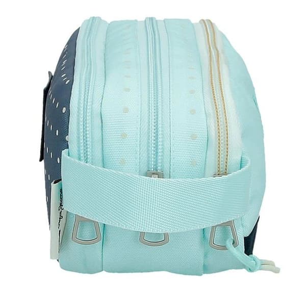 Pepe jeans - 6864721 - Dalma Trousse triple blå 22 x 10 x 9 cm Polyester av Joumma Bags, blå, 22x10x9 cm, Trousse triple