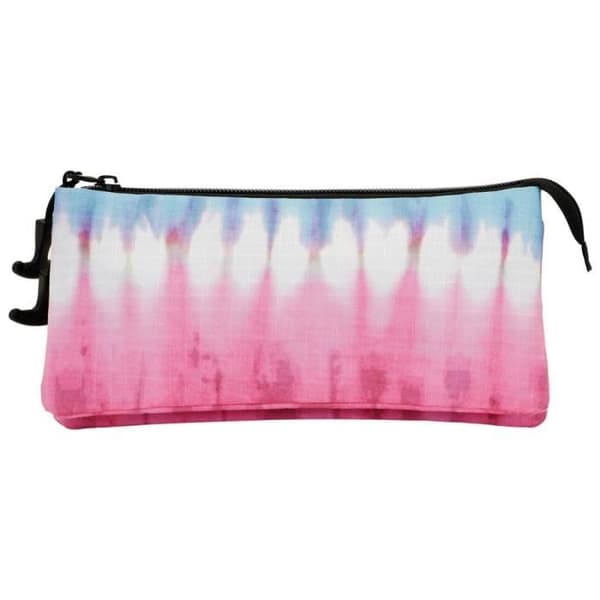 Triple ECO pennfodral - Oh My Pop! - Good Vibes Cupcake - Rosa - Vit - 7,00 x 23,00 x 11,00 cm