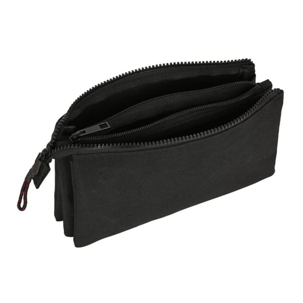 Tredubbel Carry-all Naruto Svart 22 x 12 x 3 cm