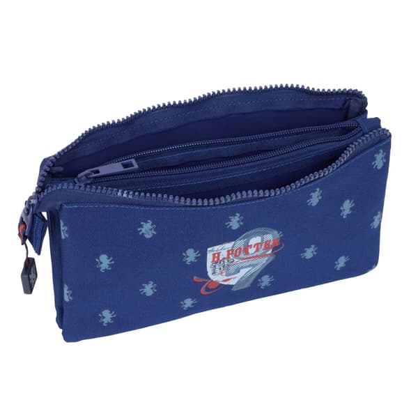 Tredubbel Carry-all Harry Potter Captain Marinblå 22 x 12 x 3 cm
