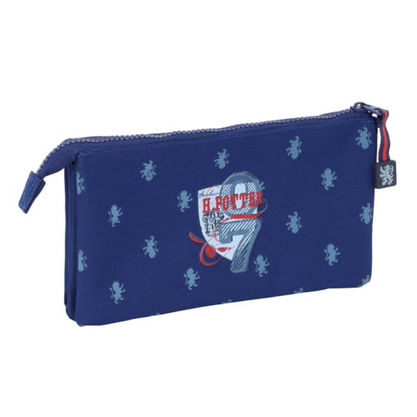 Tredubbel Carry-all Harry Potter Captain Marinblå 22 x 12 x 3 cm