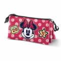 Miniatyrbild 1 av 2: Tredubbel Carry-all Minnie Mouse Rosa 23 x 8 x 11 cm