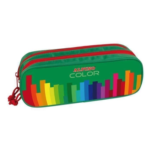 Trousse - Alpino - Färgläggning - Grön - Dragkedja - Barn/Unisex