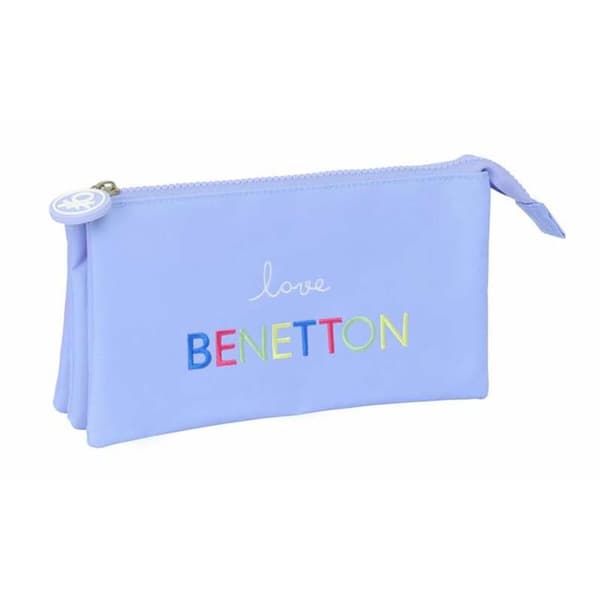 Tredubbel Carry-all Benetton Lila Lila 22 x 12 x 3 cm