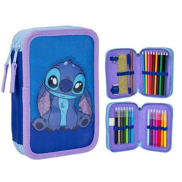 Toss - Cerda - Disney Stitch - Dubbel - Blå - Dragkedja