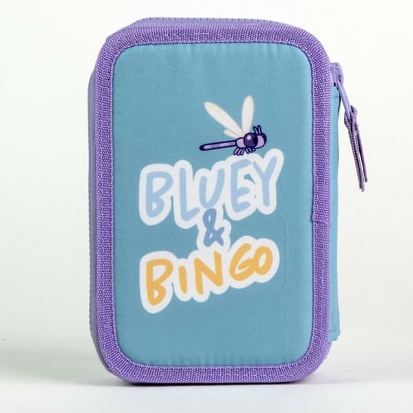 Penalhus med Tilbehør Bluey Lyseblå 41 x 58 x 3 cm