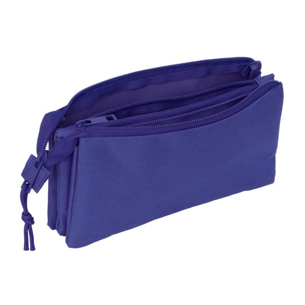 Tredubbel Carry-all Atlético Madrid Mörkblå 22 x 12 x 3 cm