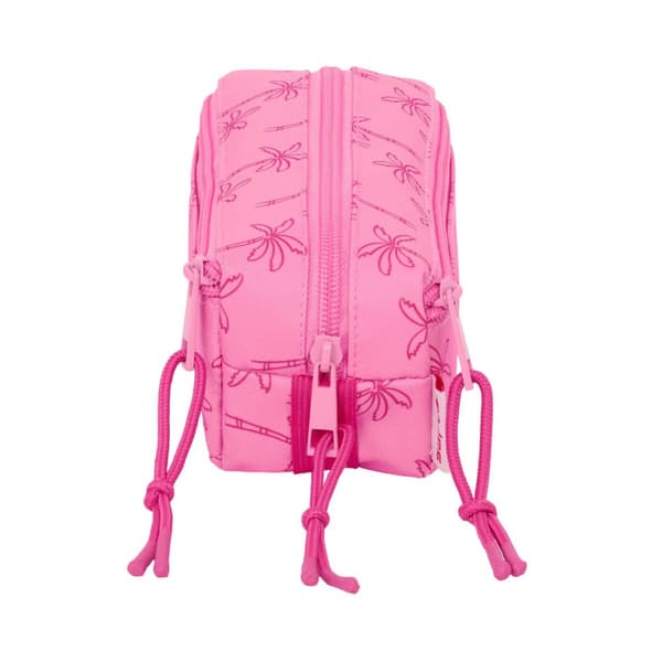 Tredobbelt bæretaske Lilo & Stitch Chill Pink Mint 22 x 8,5 x 6 cm