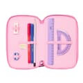 Miniatyrbillede 2 af 6: Tredobbelt Penalhus Lilo & Stitch Chill Pink Mint 12,5 x 19,5 x 5,5 cm 37 Dele