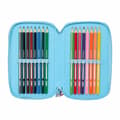 Miniatyrbild 2 av 6: Trippel pennfodral Lilo & Stitch Happy Himmelsblå 12,5 x 19,5 x 5,5 cm 37 Delar