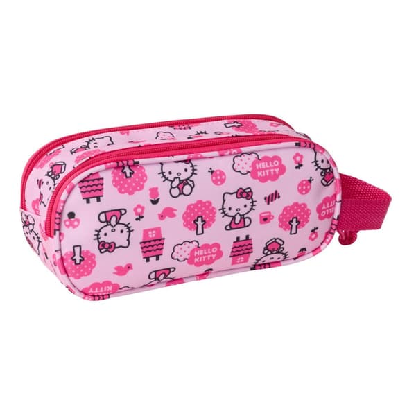 Dubbel bär-allt Hello Kitty Rosa 21 x 8 x 6 cm