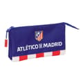 Miniatyrbillede 1 af 3: Tredobbelt bæretaske Atlético Madrid Blå Hvid Rød 22 x 12 x 3 cm