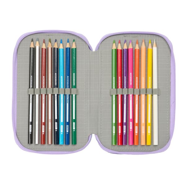 Tredobbelt Penalhus Frozen Spirit Syren 12,5 x 19,5 x 5,5 cm 37 Dele