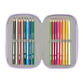 Miniatyrbild 6 av 6: Trippel pennfodral Frozen Spirit Lila 12,5 x 19,5 x 5,5 cm 37 Delar