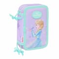 Miniatyrbild 1 av 6: Trippel pennfodral Frozen Spirit Lila 12,5 x 19,5 x 5,5 cm 37 Delar