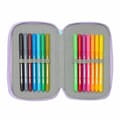 Miniatyrbillede 5 af 6: Tredobbelt Penalhus Frozen Spirit Syren 12,5 x 19,5 x 5,5 cm 37 Dele
