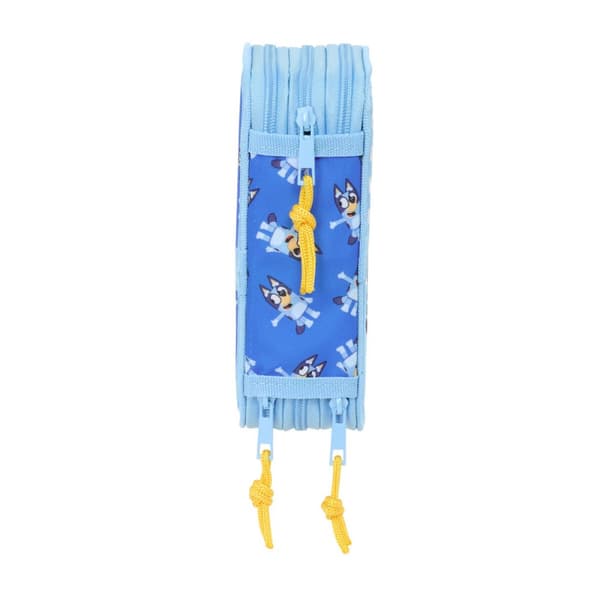 Tredobbelt Penalhus Bluey Let's play Blå 12,5 x 19,5 x 5,5 cm 37 Dele