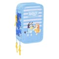 Miniatyrbillede 1 af 6: Tredobbelt Penalhus Bluey Let's play Blå 12,5 x 19,5 x 5,5 cm 37 Dele