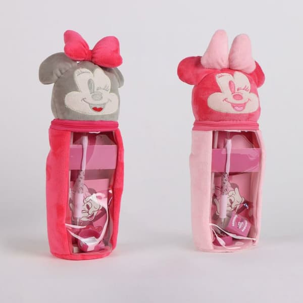 Koululaisen penaali lisätarvikkeilla Minnie Mouse Pinkki 6 Kappaletta