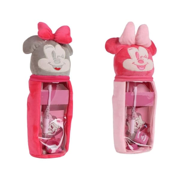 Pennal med tilbehør Minnie Mouse Rød 6 Deler