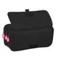 Miniatyrbild 2 av 4: Tredubbel Carry-all Kappa Black and pink Svart (21,5 x 10 x 8 cm)